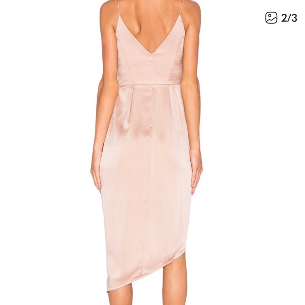 Zimmermann Asymmetric wrap-effect suede silk dress - Picture 2 of 6
